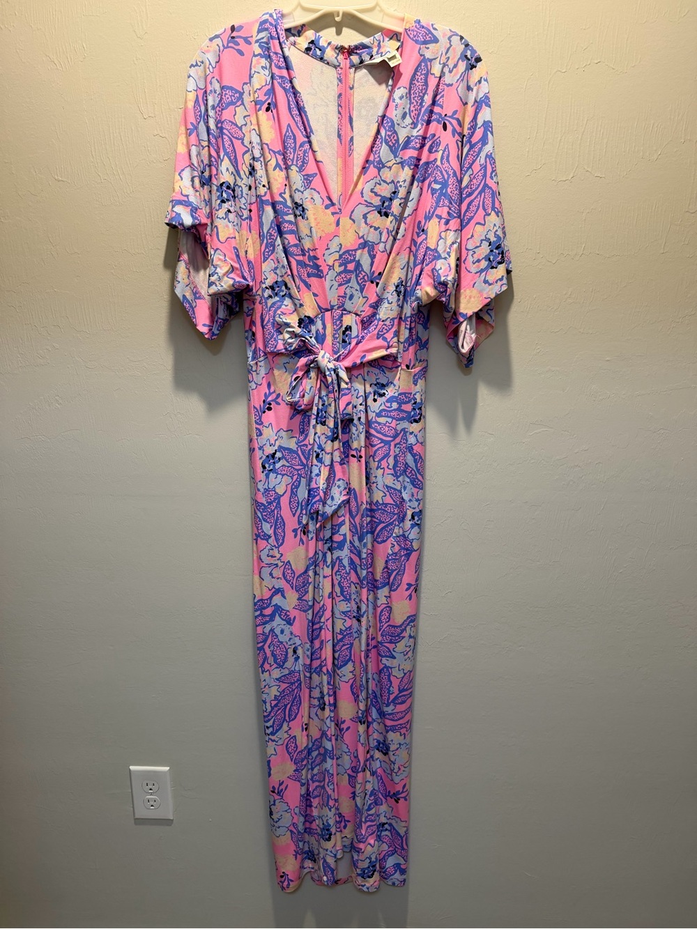 💖Lilly Pulitzer Pink & blue Floral maxi dress 💖